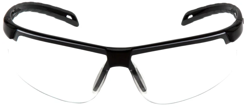 Pyramex Ever-Lite shooting glasses black frame clear anti-fog lens