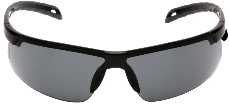 Pyramex Everlite PYSB8620DT safety glasses with gray anti-fog lens and black frame
