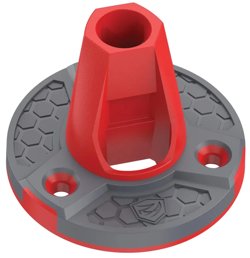 Real Avid Smart-Assist Surface Mount 3-Pack Gray/Red installed on a workbench