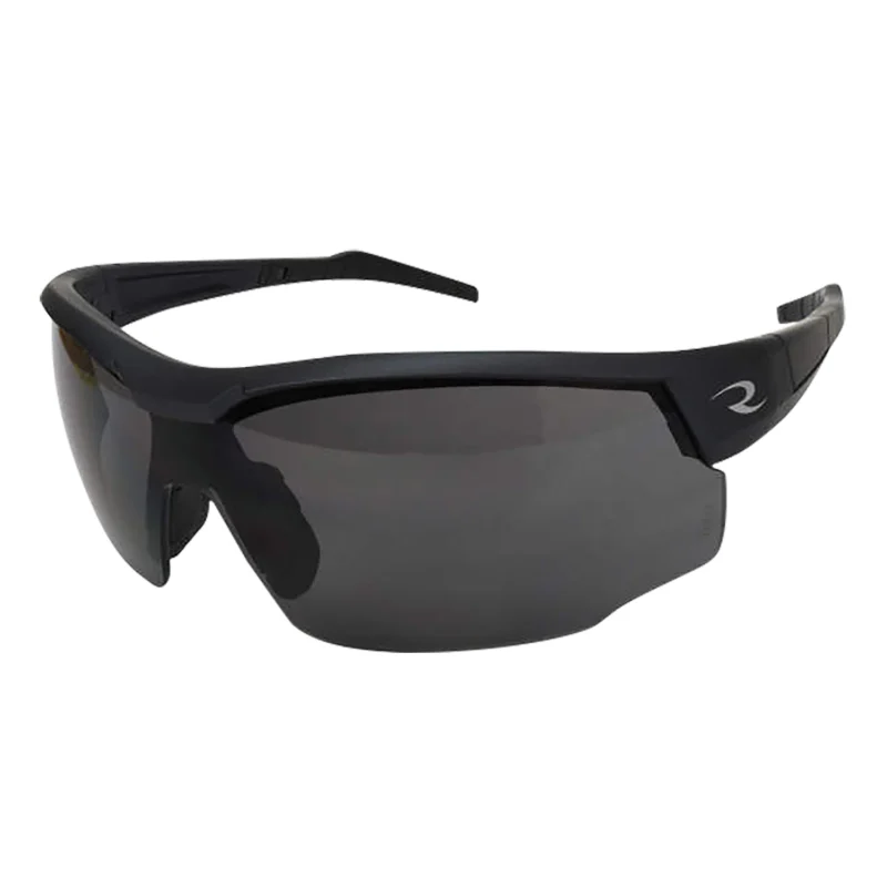 Radians Call Sign Bravo ballistic safety glasses with smoke gray lenses and black frame