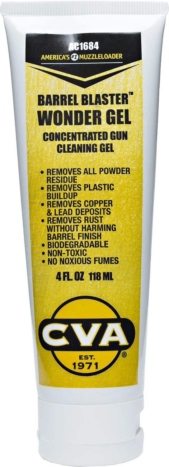 CVA Barrel Blaster Wonder Gel Solvent 4 oz squeeze tube for firearm cleaning