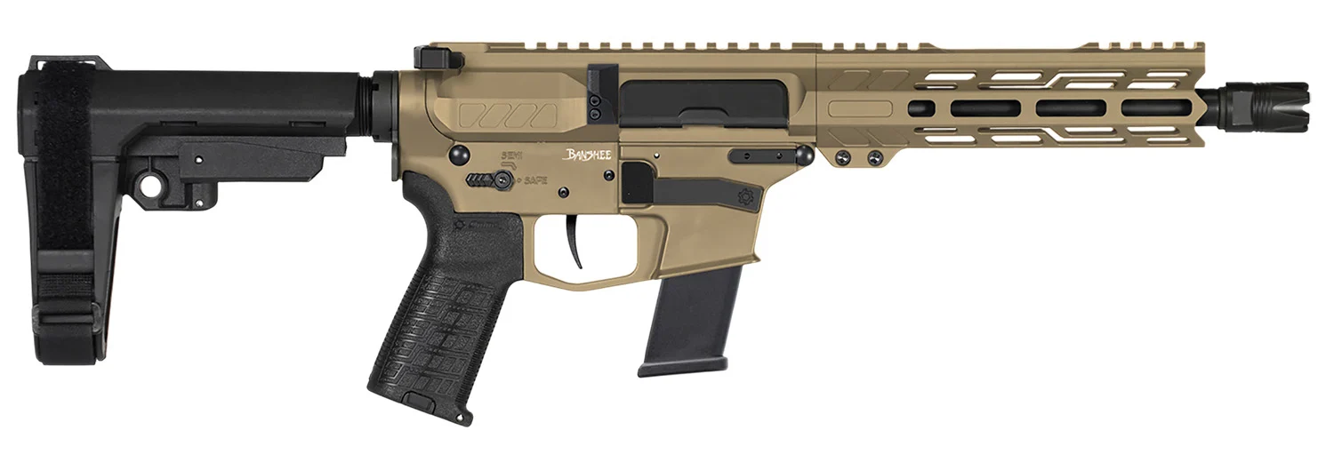 CMMG Banshee MK10 10mm pistol 8 inch coyote tan Rip Brace