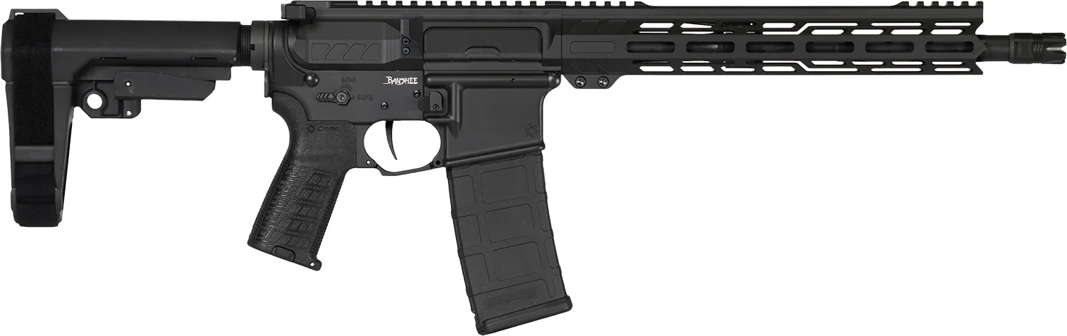 CMMG Banshee MK4 .300 AAC Blackout 12.5-inch pistol, black, EML M-LOK handguard