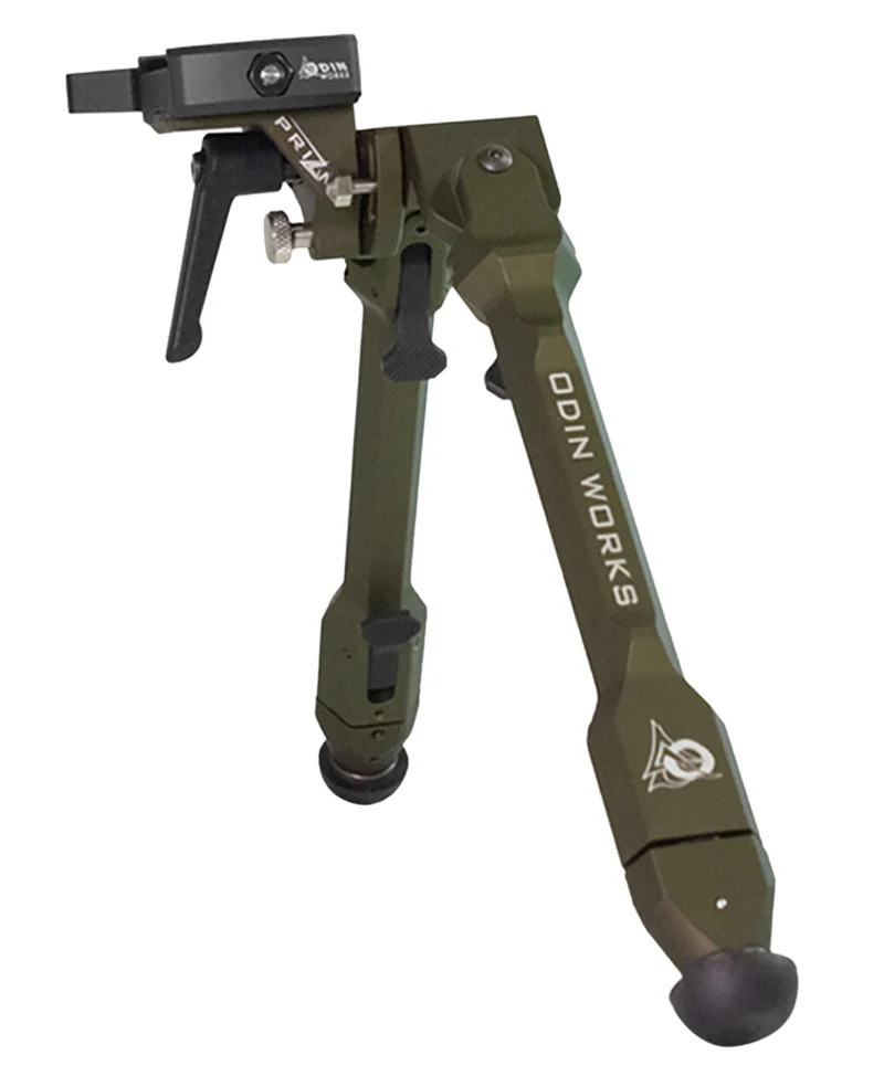 ODIN WORKS Prizm Arca Ranger Green precision bipod with adjustable legs and ARCA clamp