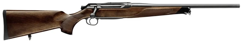 J.P. Sauer 505 Lux .308 Win bolt-action rifle with 22 inch threaded barrel and brown Grade 5 wood stock