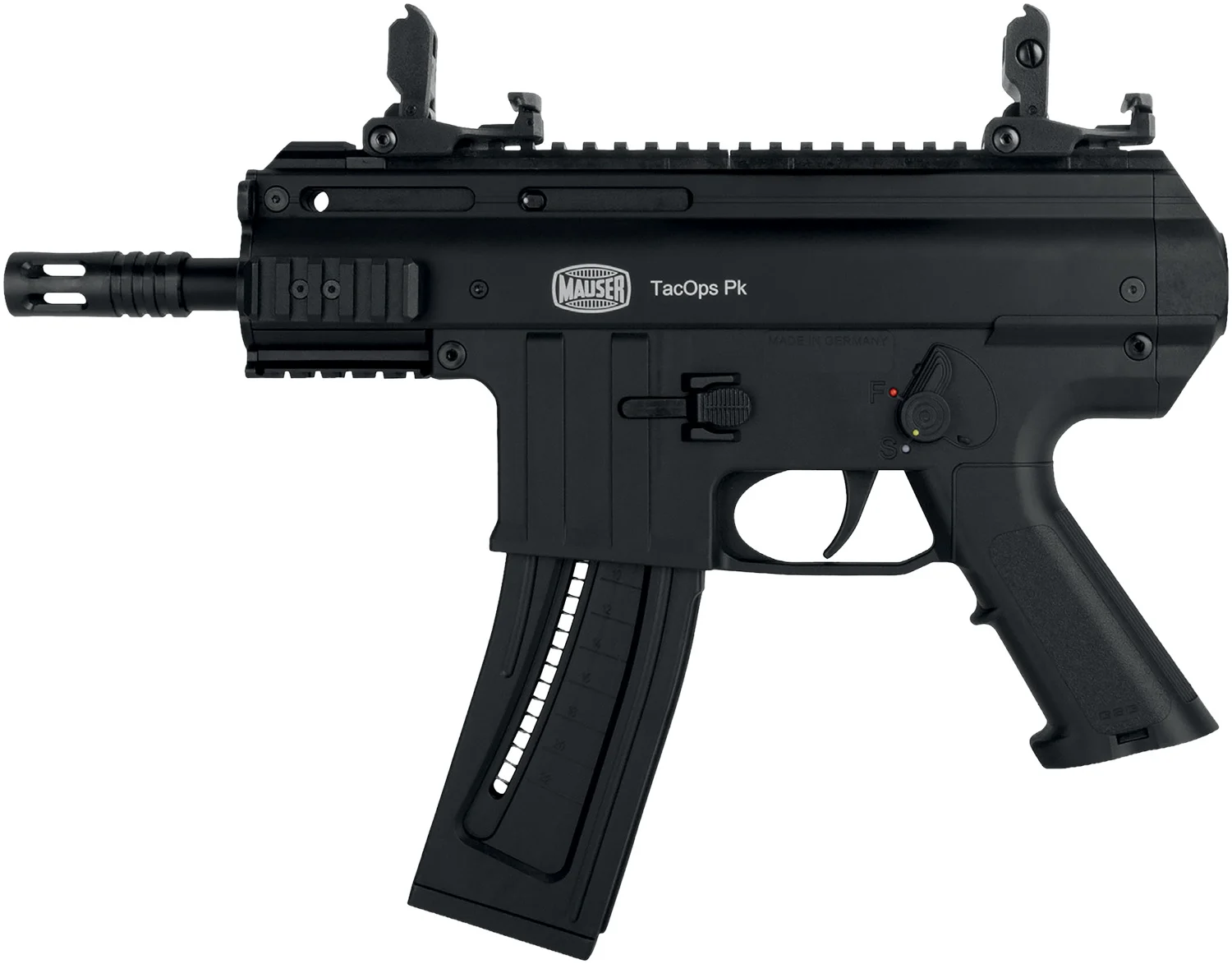 Blue Line Solutions Mauser TacOps PK .22 LR pistol 5-inch barrel black