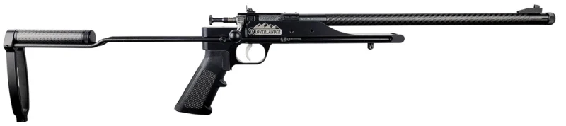 Keystone Overlander 6061 .22 WMR bolt-action rifle with carbon-fiber threaded barrel and skeletonized stock