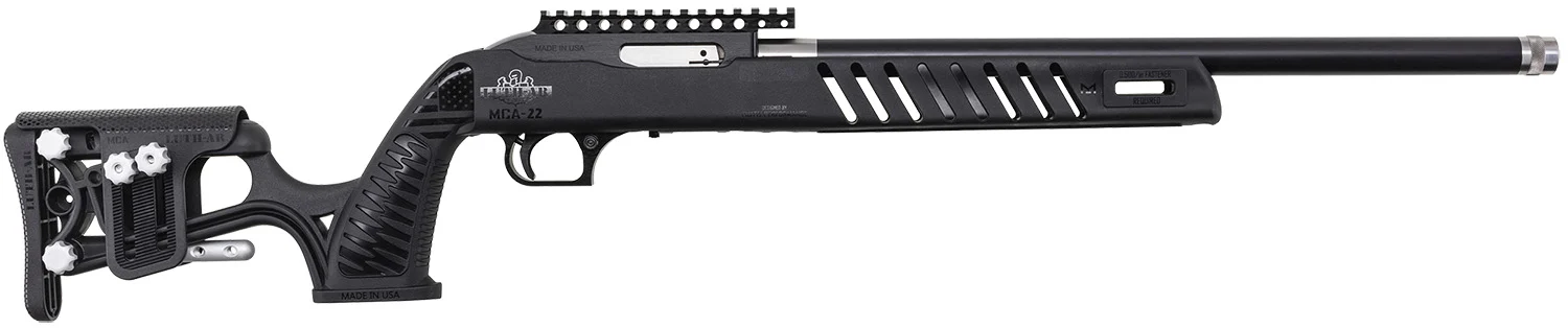 Magnum Research SSL22UT SwitchBolt 22 LR 18 inch rifle with threaded muzzle and Luth-AR MCA-22 stock