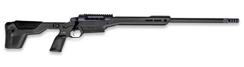 Weatherby Alpine MDT Carbon Model 307 .300 Weatherby Magnum rifle with folded carbon chassis