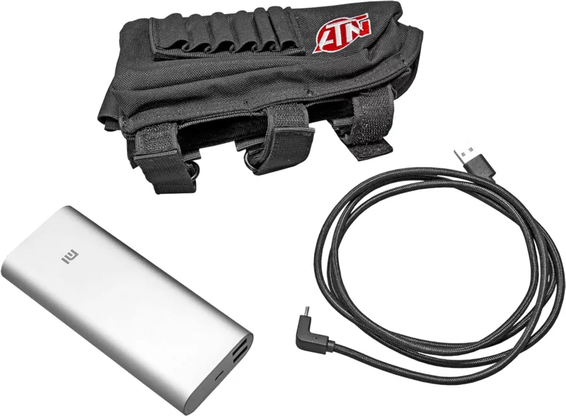 ATN ACMUBAT160 20,000 mAh extended life battery pack with buttstock pouch