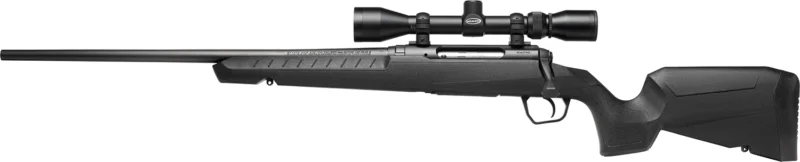 Savage Axis XP Compact .243 Win 20-inch left-hand rifle with 3-9x40 scope, black synthetic stock