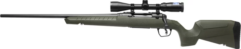 Savage Axis 2 XP Compact .223 REM left-hand rifle with 3-9x40 scope and green synthetic stock