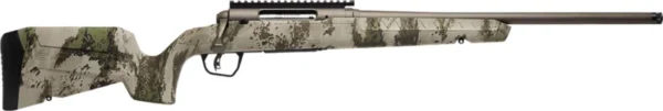 Savage Arms 32303 Axis 2 Pro Compact 6.5 Creedmoor 4+1 20" Gun Metal Bronze Cerakote Heavy Threaded Barrel & Picatinny Rail Carbon Steel Receiver, Fixed Woodland Camo Synthetic Stock, Right Hand