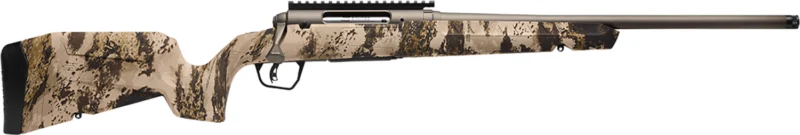 Savage Axis 2 Pro .243 Winchester 20in Western Camo rifle angled view