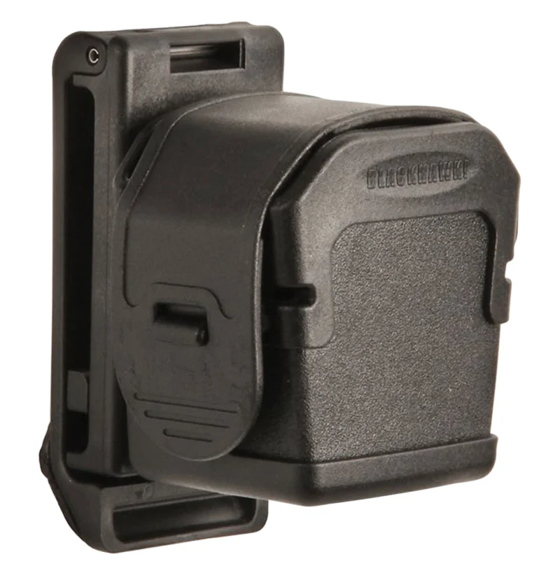 Blackhawk 44A890BK Taser X26/X26P cartridge holder, black polymer, belt loop mount