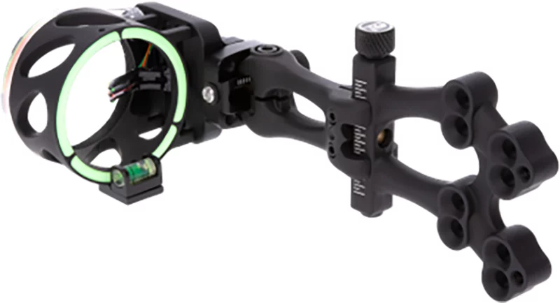 TruGlo Veros 3-Pin black archery sight with .019 pins