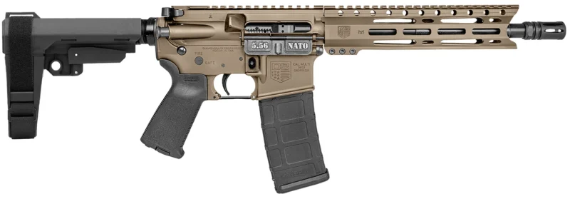 Diamondback DB15 Carbon Series pistol 5.56 NATO 10in FDE with SBA3 brace