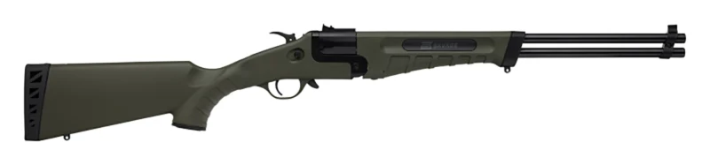 Savage 42 Takedown .22 LR/.410 combination gun with OD green synthetic stock
