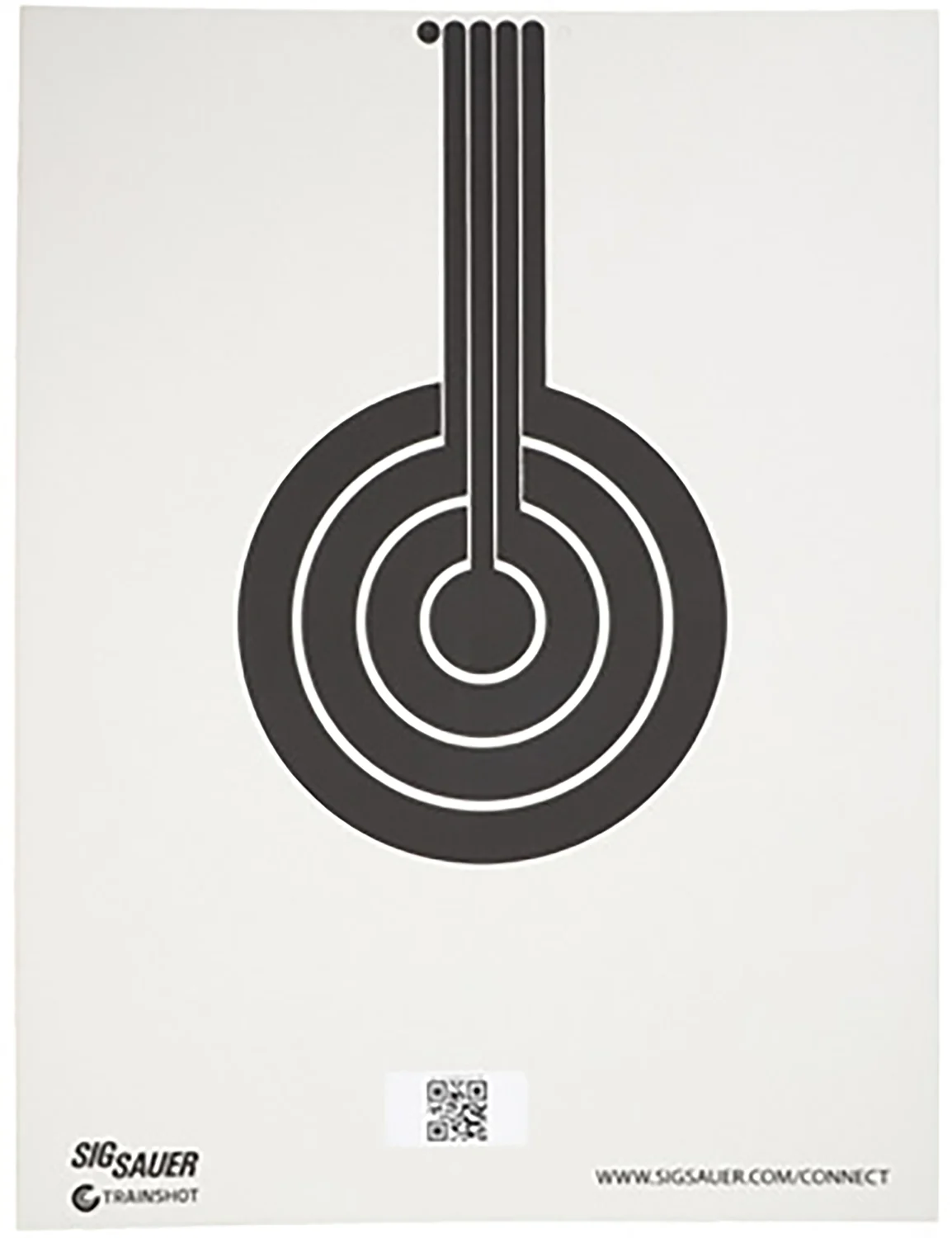 Sig Sauer SCT350 T300 replacement bullseye target hanging black and white