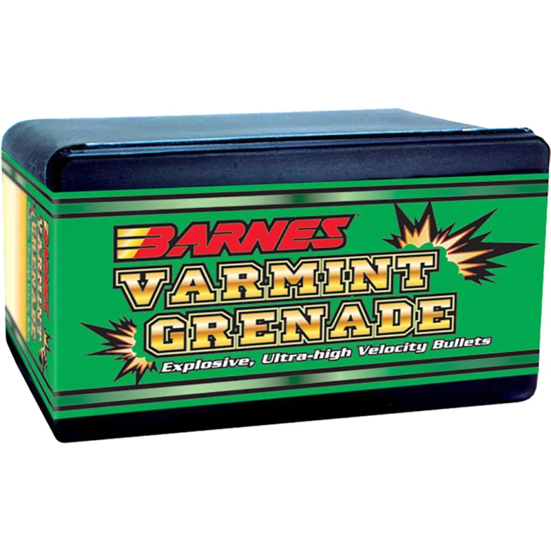 Barnes Varmint Grenade 6mm (.243) 62 gr HPFB bullets, 100 count box