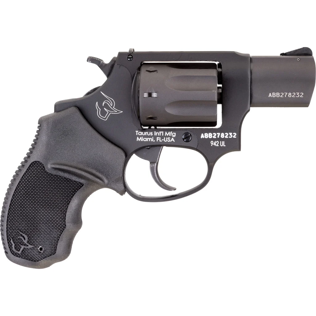 Taurus 942 Ultra-Lite .22 LR revolver, 2-inch barrel, matte black finish