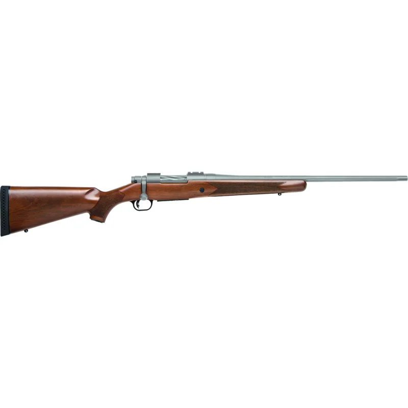 Mossberg Patriot .308 Win 22 in Cerakote Stainless with walnut stock