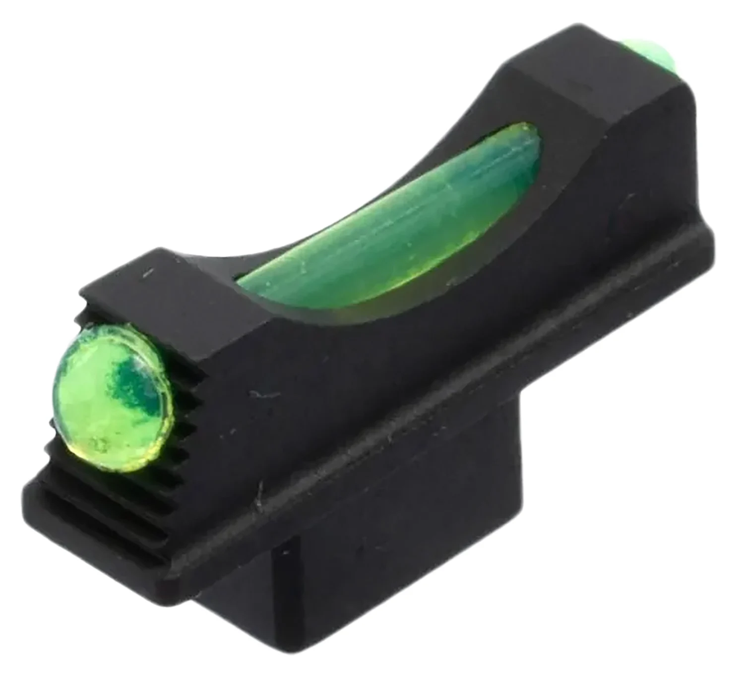 Wilson Combat green fiber optic front sight for Colt Python/Anaconda with black frame