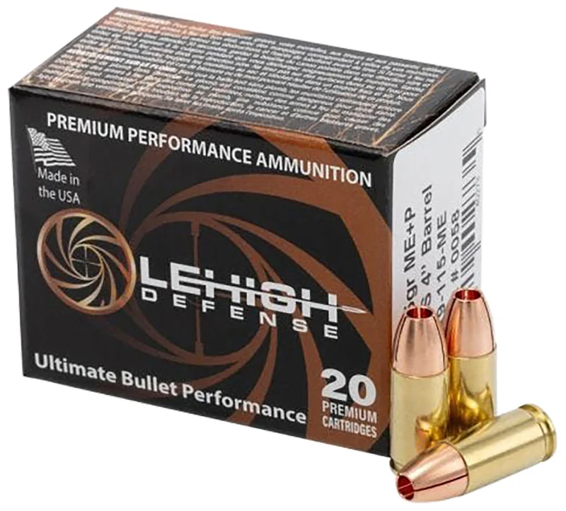 Wilson Combat LA9115ME 9mm+P 115 gr Maximum Expansion ammunition box