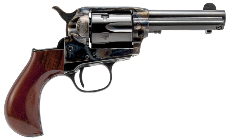 Cimarron Lightning Dual Cylinder revolver 9mm/38 Special 3.5in blued barrel color case-hardened frame wood grip