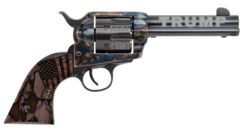 Traditions 1873 Trump-Fight 45 Long Colt 6-shot revolver with blued 4.75-inch barrel and walnut grip