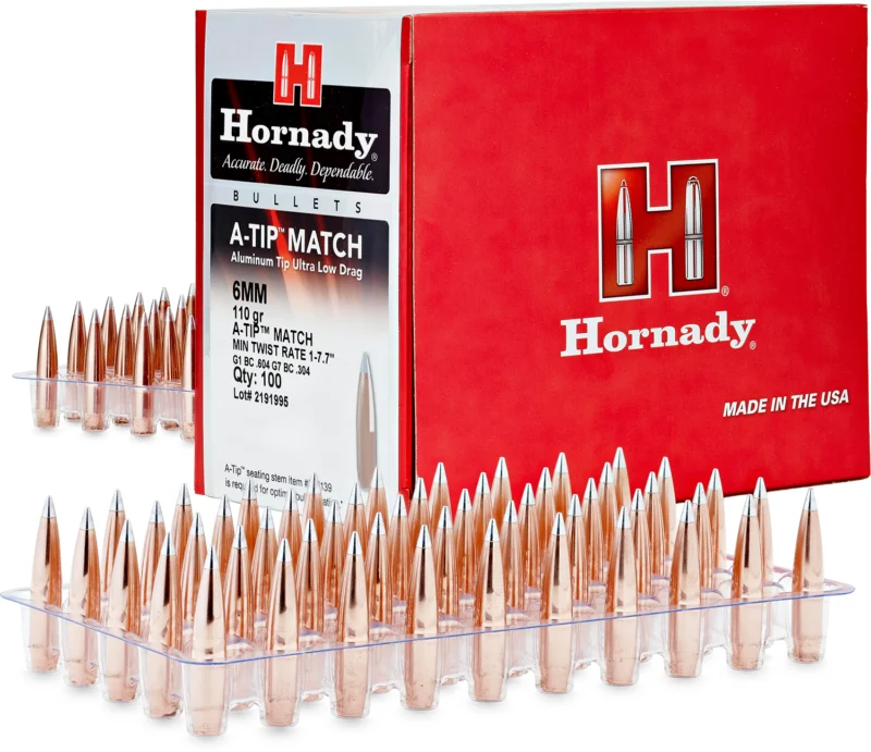 Hornady A-Tip Match 6.5mm .264 135gr bullets 500 count box