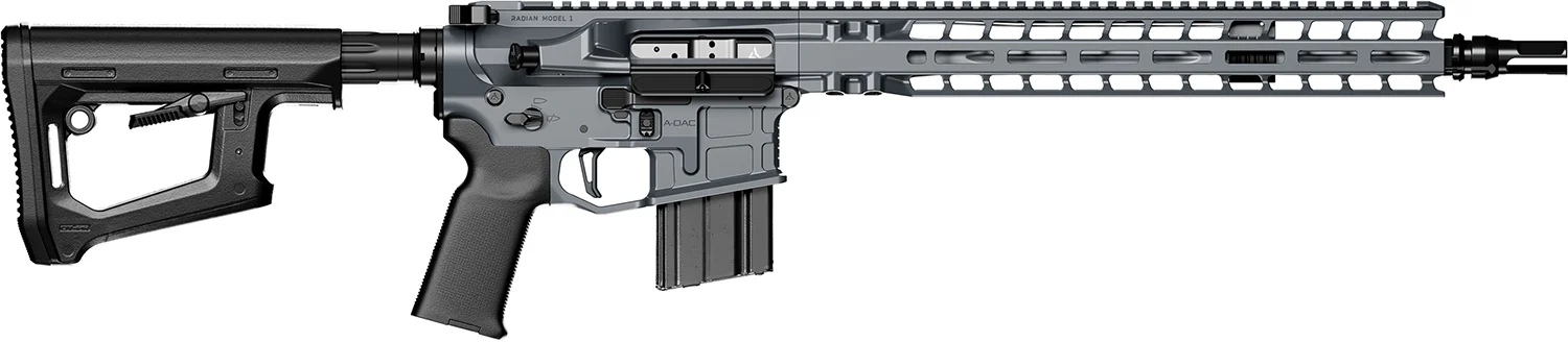 Radian Model 1 6mm ARC 14.5in pinned threaded barrel SBA3 brace gray Cerakote