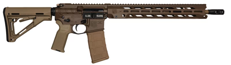 Diamondback DB15 Obsidian 5.56 NATO 16-inch AR rifle in Brown / Flat Dark Earth