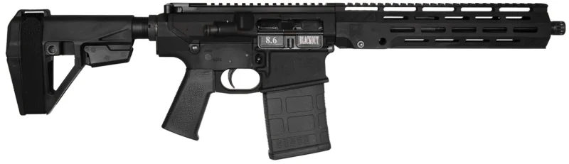 Diamondback DB10 8.6 Blackout pistol with 12in barrel and 11in M-LOK rail