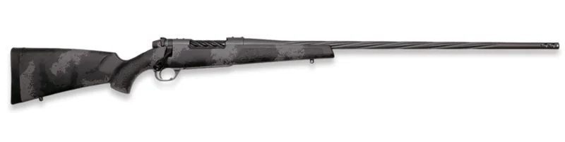 Weatherby Mark V Live Wild .300 Win. Mag. bolt-action rifle with carbon-gray Cerakote and hand-painted stock