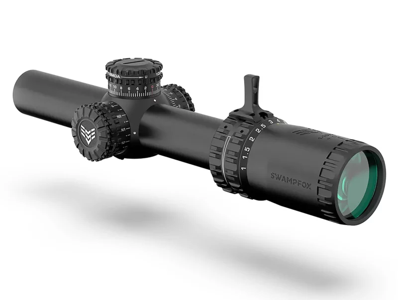 Swampfox Arrowhead 1-10x24 30mm LPVO scope, Guerrilla Dot BDC, black finish