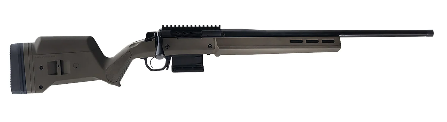 Faxon FX7 6.5 Creedmoor bolt-action rifle with 22in barrel, Black Nitride finish and OD Green polymer stock