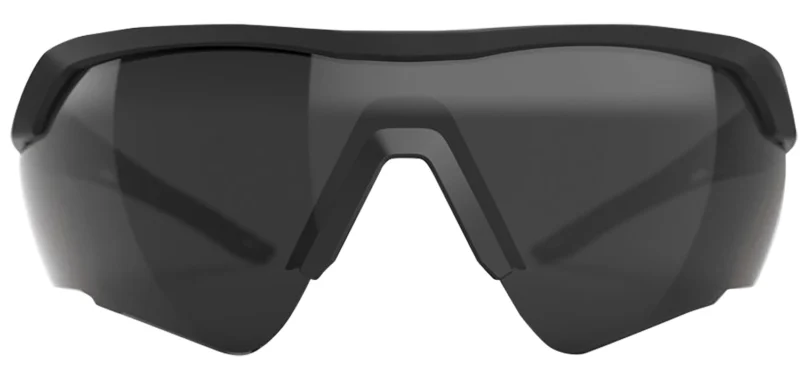 Glock Crossover AS41036 tactical glasses, smoke lens, black frame front view