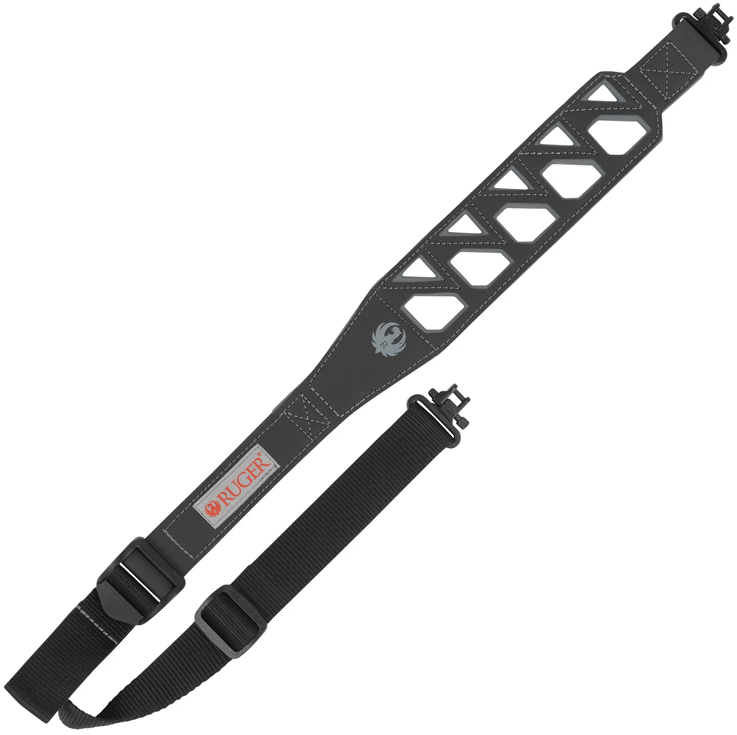 Allen Ruger Vertex Hyper Tough rifle sling with swivels, adjustable 22-39 in, gray