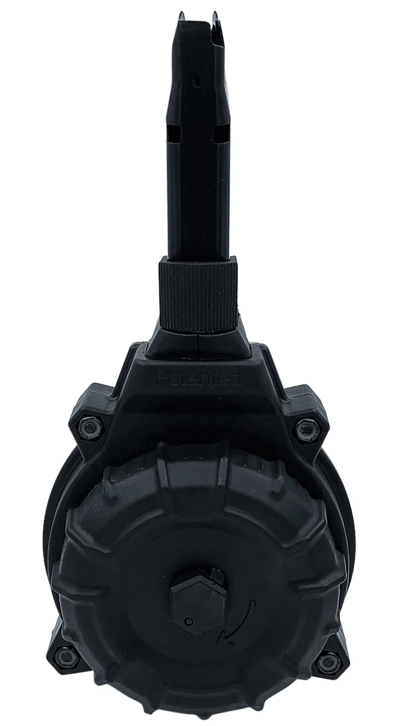 ProMag 50rd 9mm drum magazine, black DuPont Zytel polymer