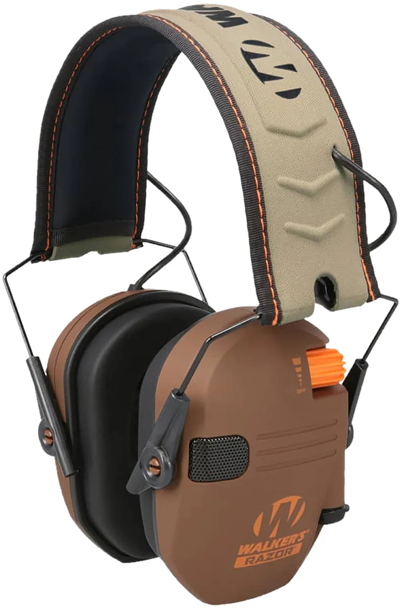 Walkers Razor Slim Electronic Muff Limited Edition Wetlands camouflage 23 dB NRR over-the-head