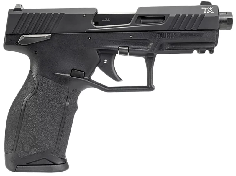 Taurus 2TX .22 LR threaded barrel black polymer pistol with two 15-round magazines