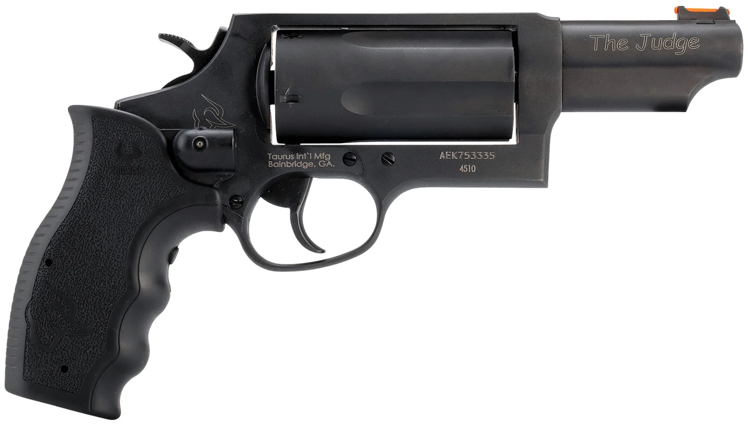 Taurus Judge 3-inch .45 Colt/.410 5rd revolver with Viridian laser grip in matte black oxide finish