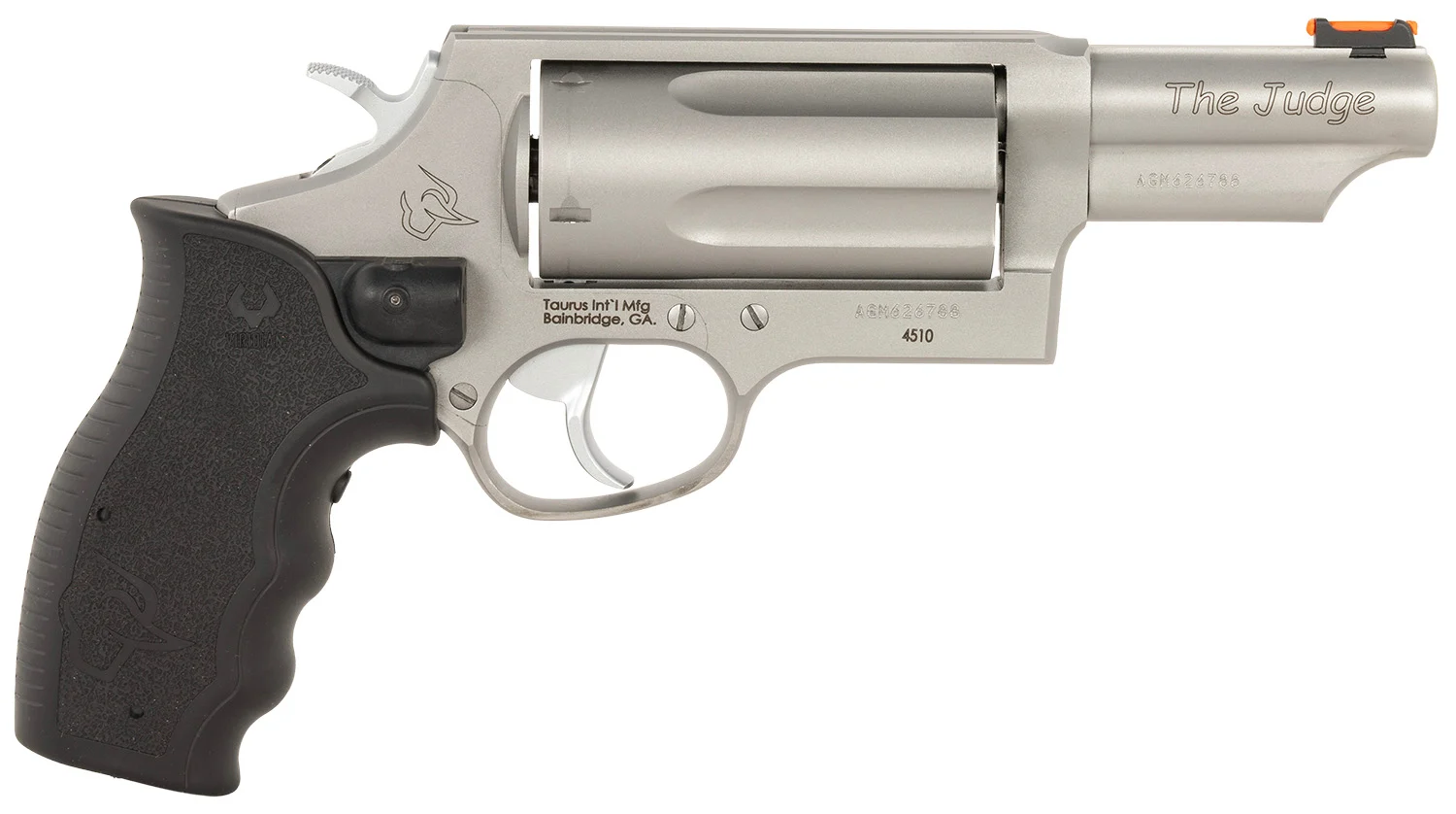 Taurus Judge .45 Colt/.410 3-inch stainless revolver with Viridian laser grip
