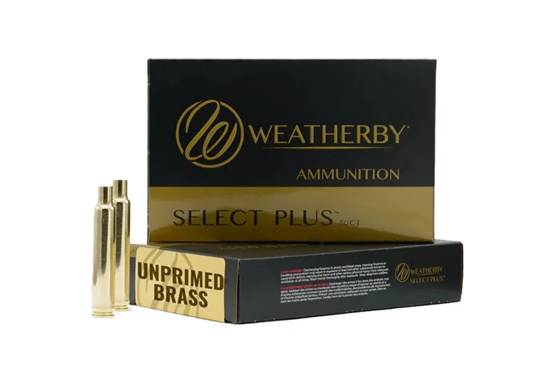 Weatherby Select Plus unprimed brass cases 300 Wthby Mag 50 per box