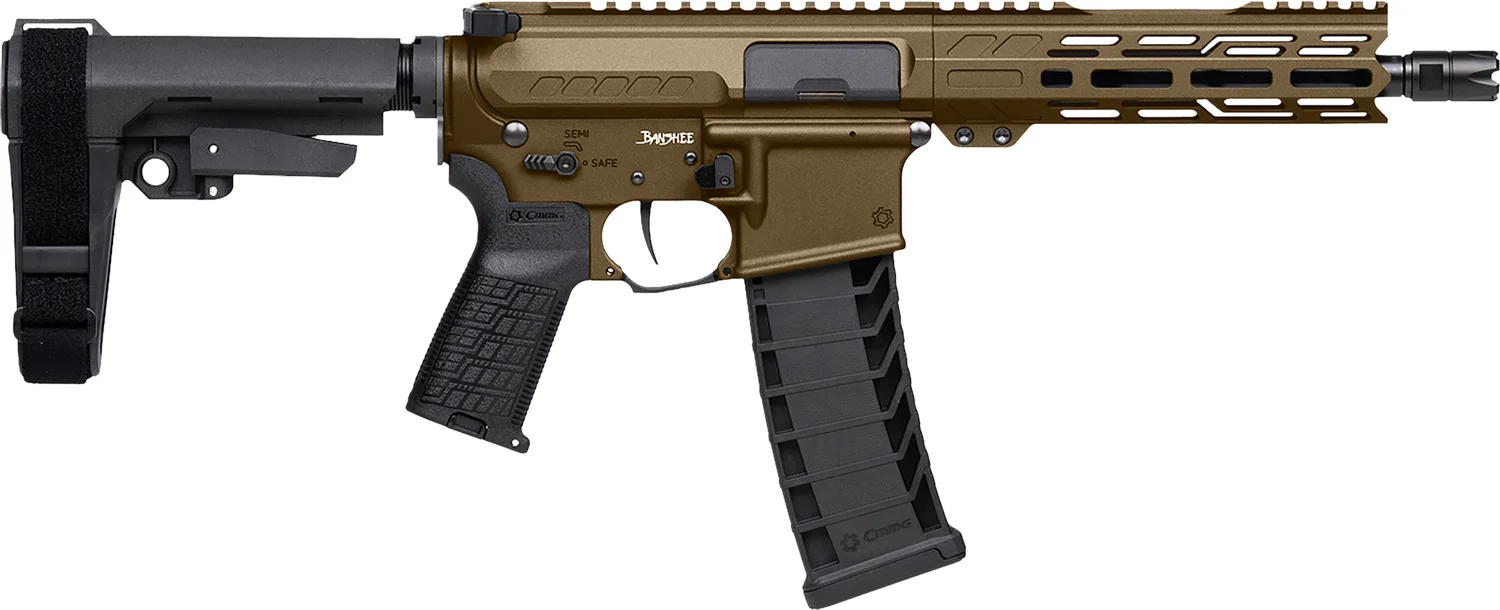 CMMG Banshee MK4 9mm 8 inch pistol Midnight Bronze side view
