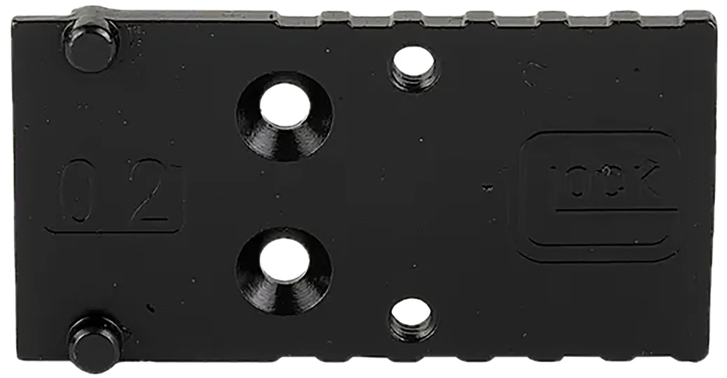 GLOCK MOS Adapter Plate 02 Gen 5 black, fits G17 G19 G34 G45 G47, optic mounting plate