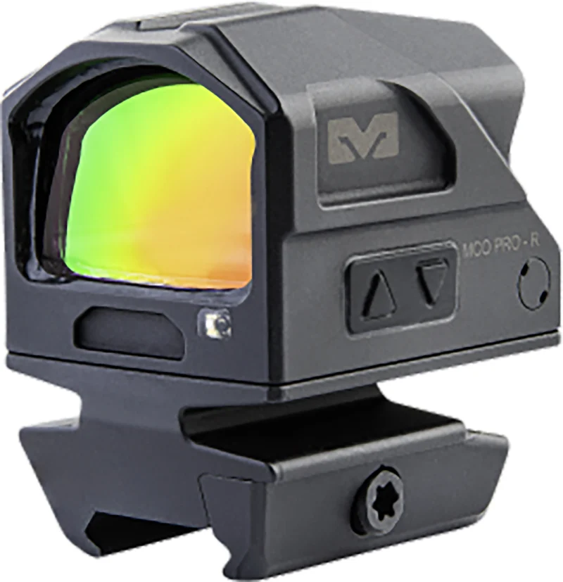 Meprolight MCO Pro closed-emitter carbine red dot optic, 2 MOA dot with 68 MOA ring, black