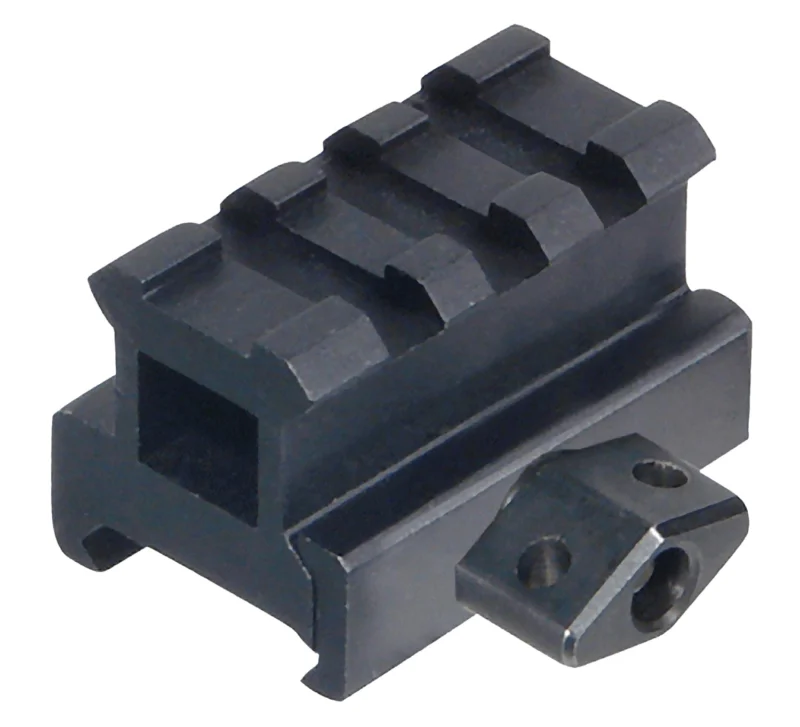 Leapers UTG 0.83 inch 3-slot Picatinny riser mount in matte black