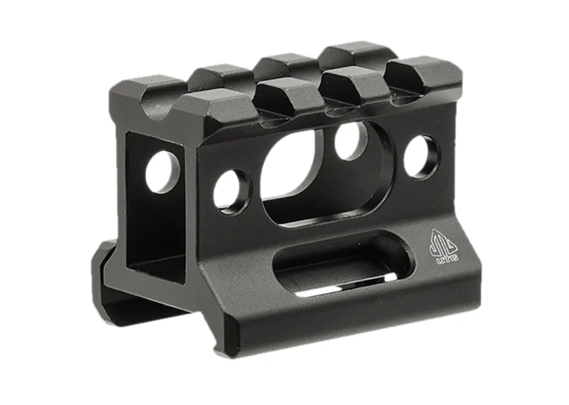 Leapers UTG Super Slim Picatinny Riser Mount 1 in height, 3 Picatinny slots, matte black